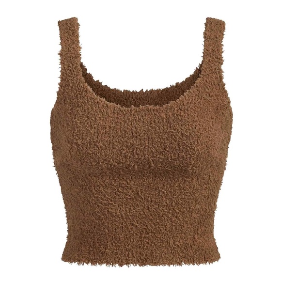 SKIMS Brown Cozy Knit Sleeveless Tank Top Size 4X - Picture 1 of 5